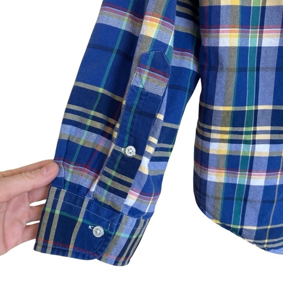 Ralph Lauren Cotton Plaid Button Down Shirt Casual Preppy Small Pony Embroidery - Picture 7 of 16